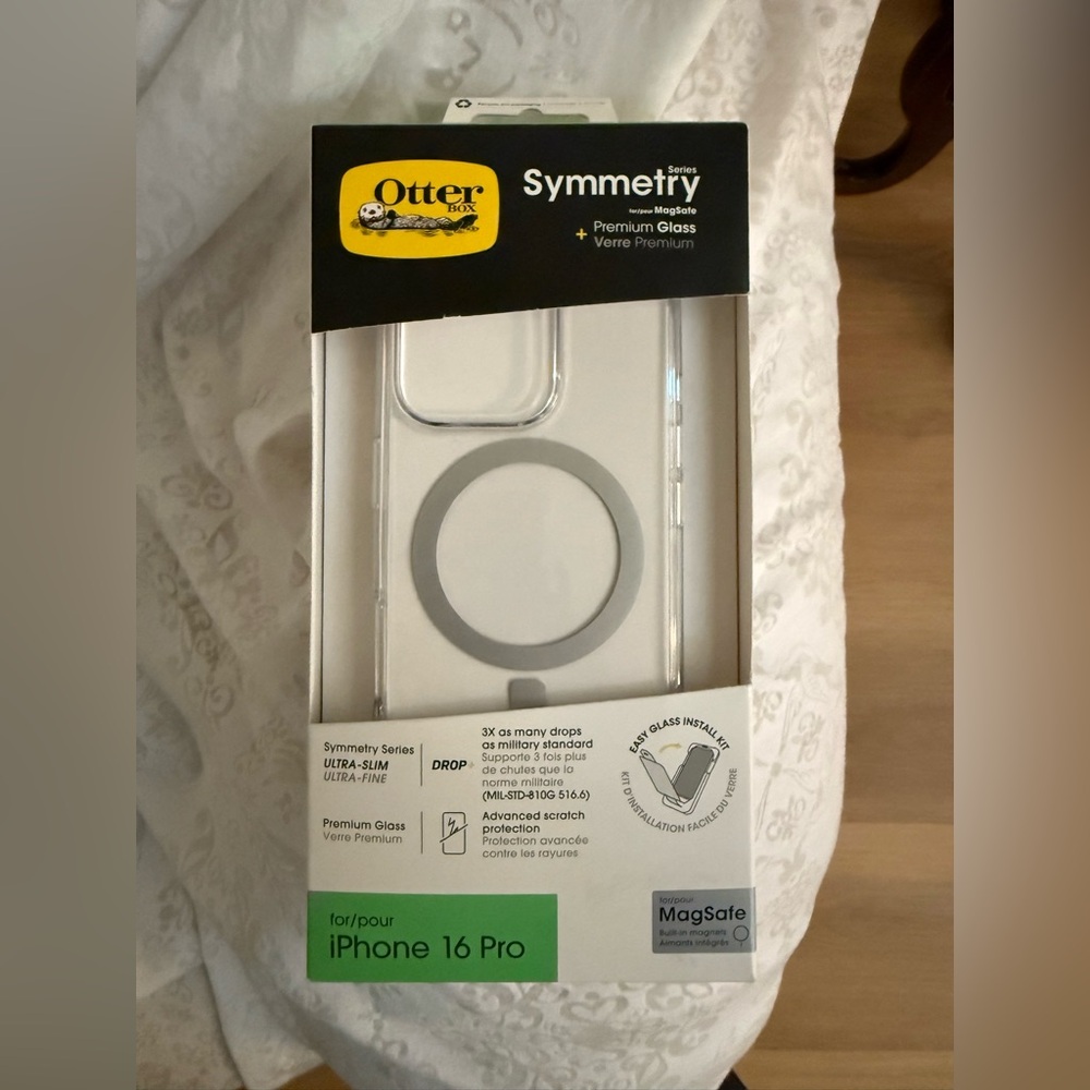 Otterbox Symmetry MagSafe Case for iPhone 16 Pro + Premium Screen Protector